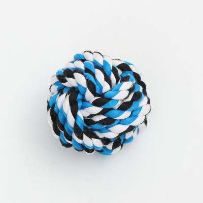 Pet Dog Braided Cotton Rope Knot Ball Chew Toys for Dog Cotton Rope Ball Dog Chew Ball Toy