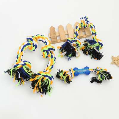 Popular Dog Large Rope Chew Toy Cotton Rope Teeth Cleaning Pet Dog Toy